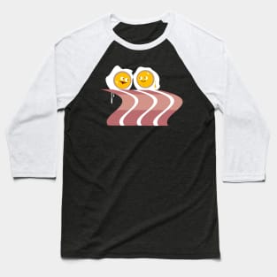 Funny fried eggs in bed Baseball T-Shirt